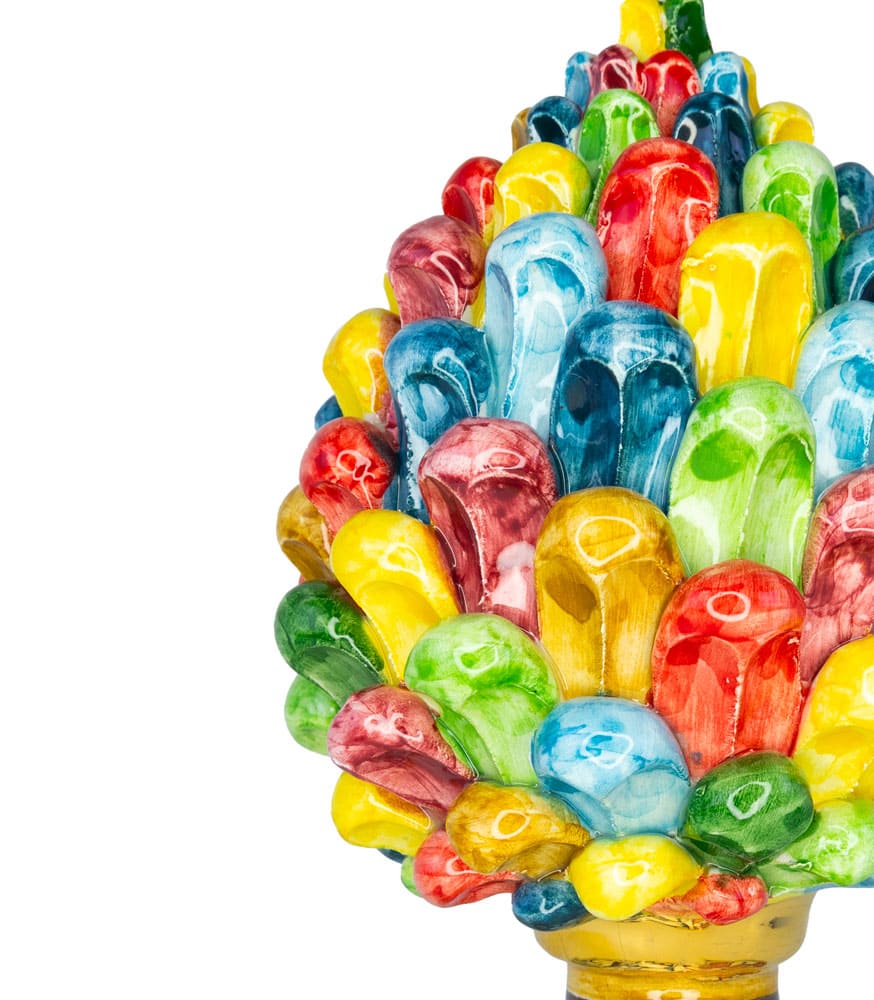 pigna multicolore ceramica caltagirone