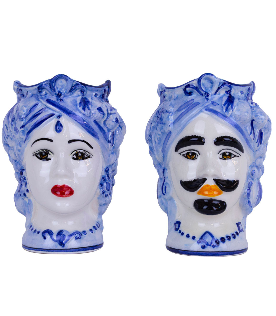 bomboniere teste di moro ceramica di caltagirone modello mediterranea
