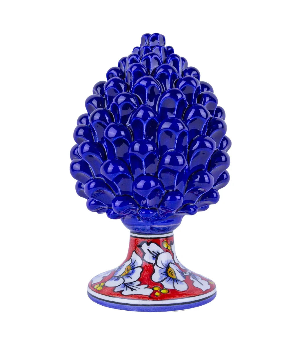 pigna ceramica blu