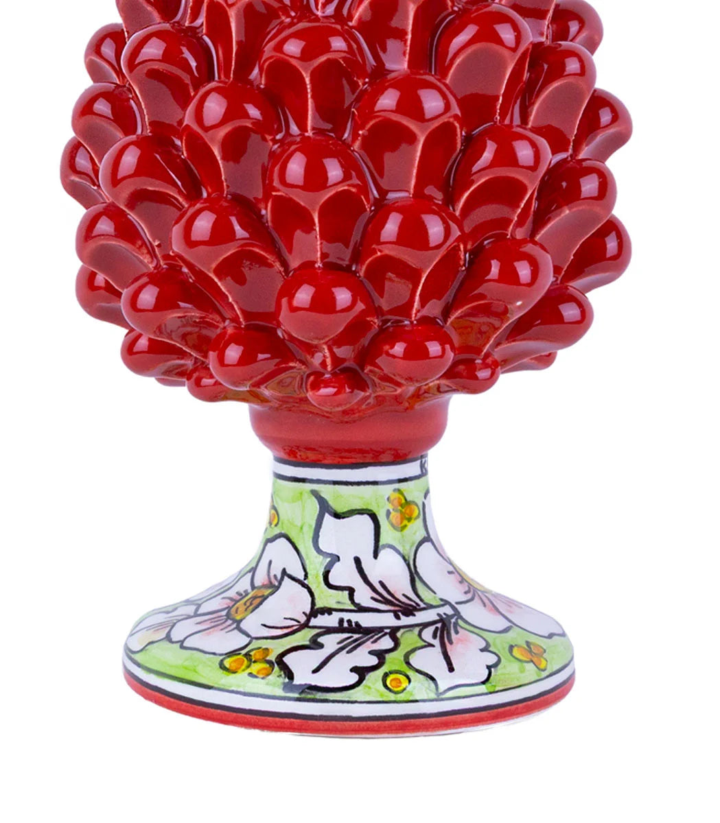 pigna ceramica siciliana rossa