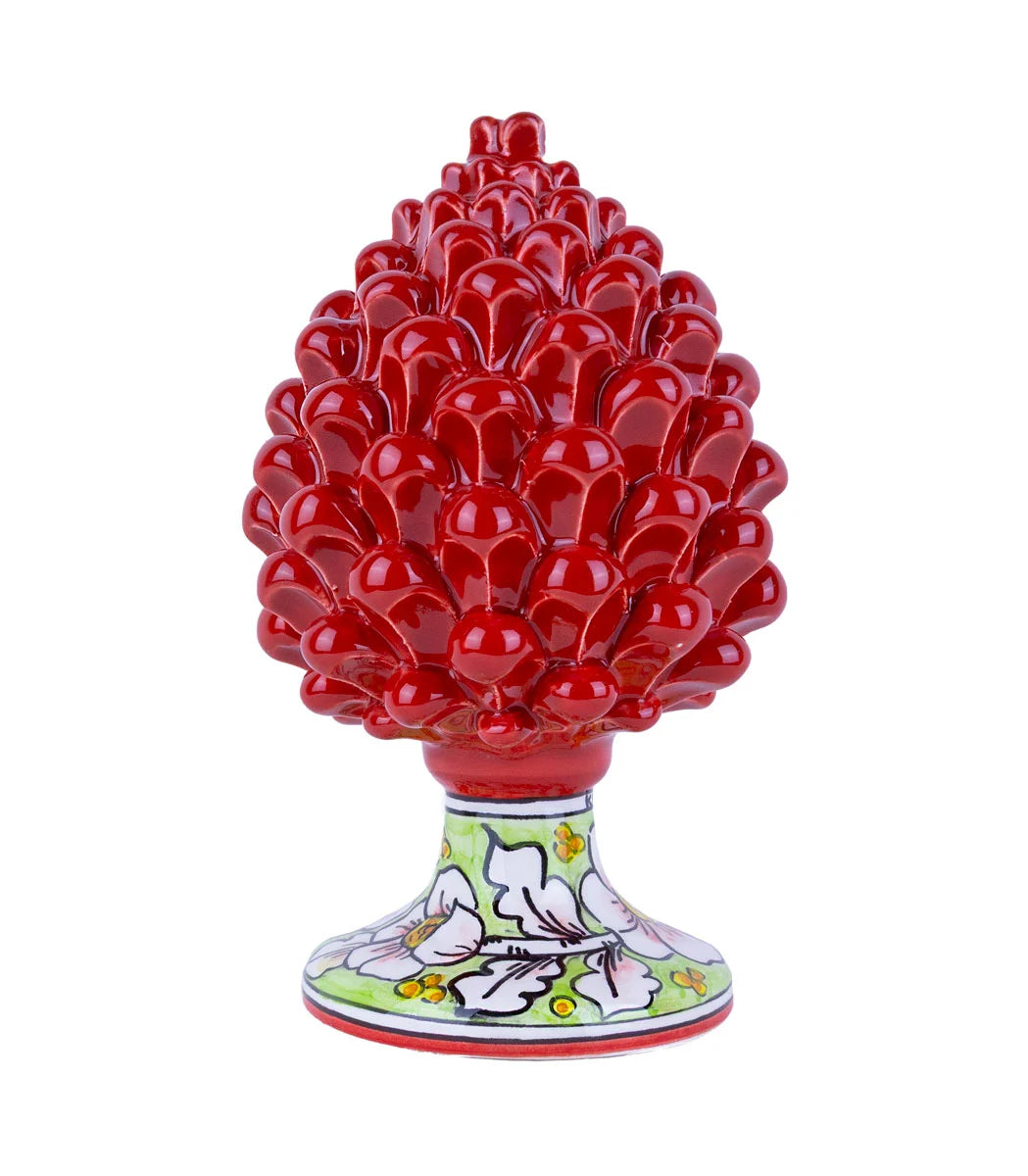 pigna ceramica siciliana rossa