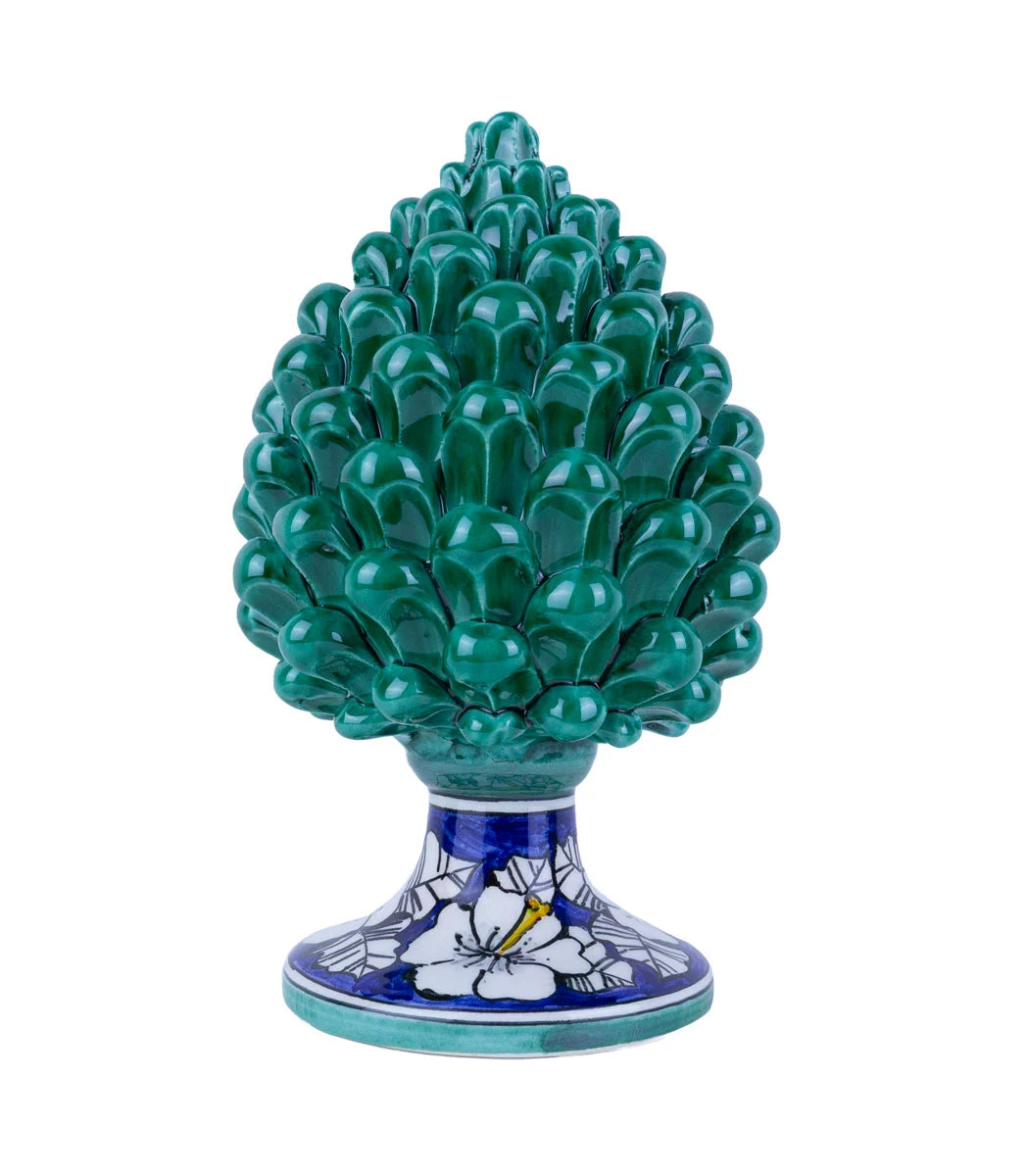 pigna ceramica siciliana verde