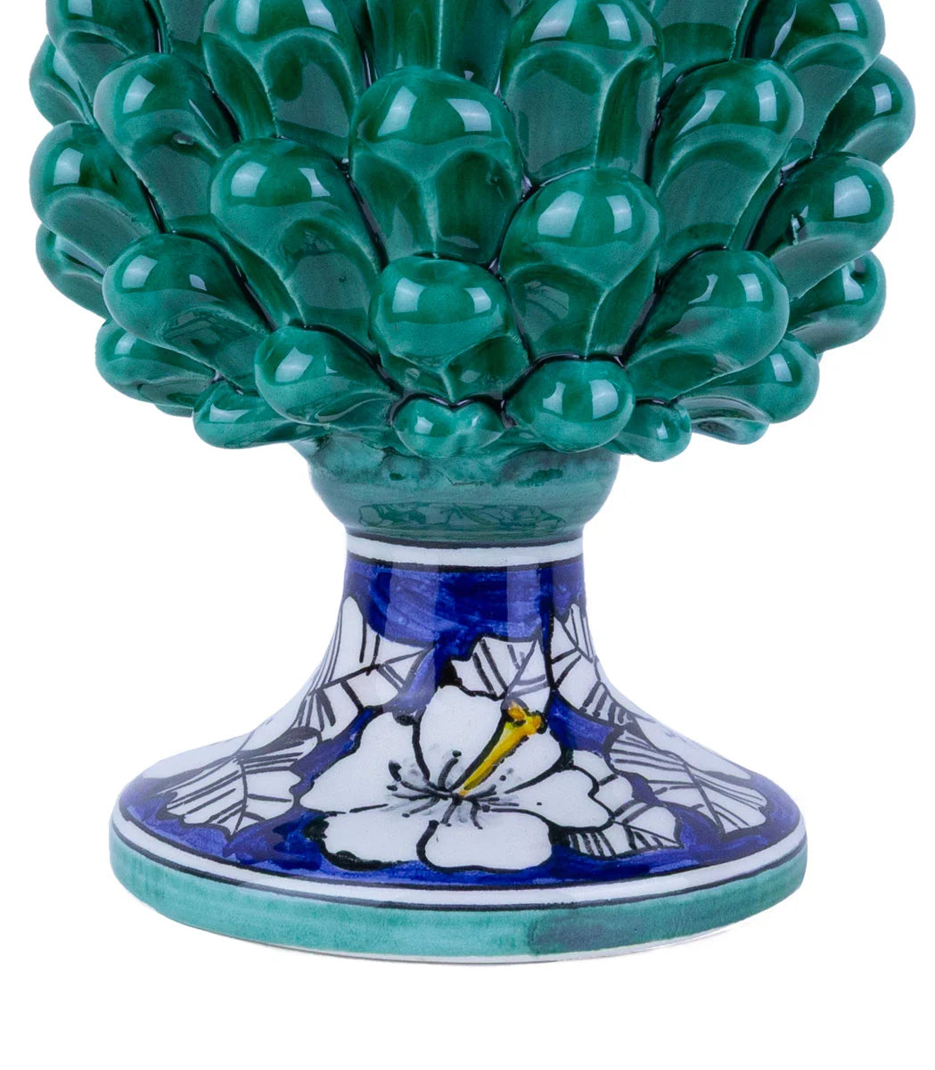 pigna ceramica siciliana verde