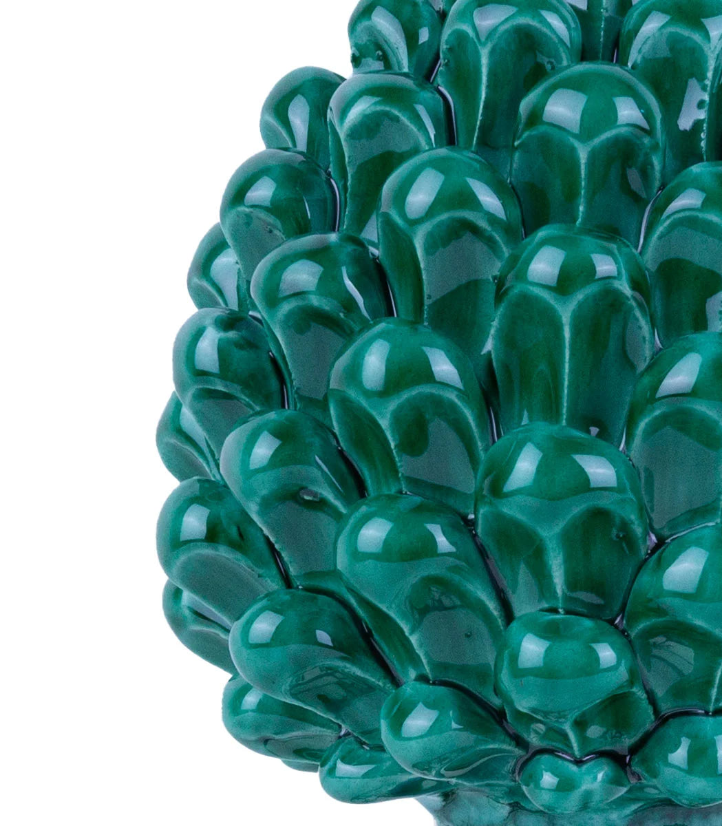 pigna ceramica siciliana verde