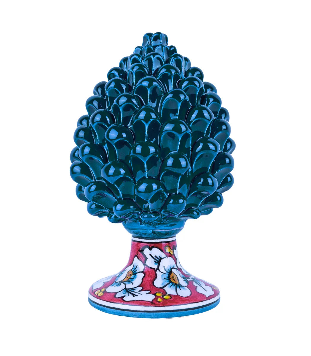 pigna ceramica blu ottanio