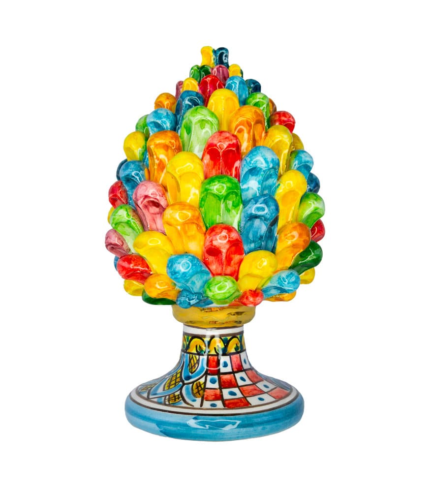 pigna multicolore ceramica caltagirone 
