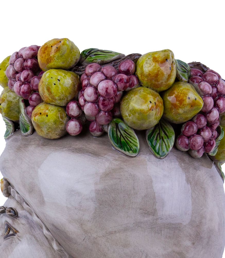 coppia teste di moro con frutta