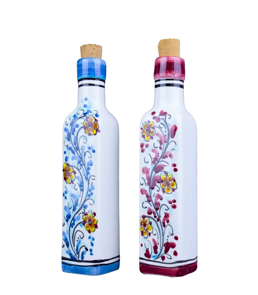 bottiglie ceramica decorate