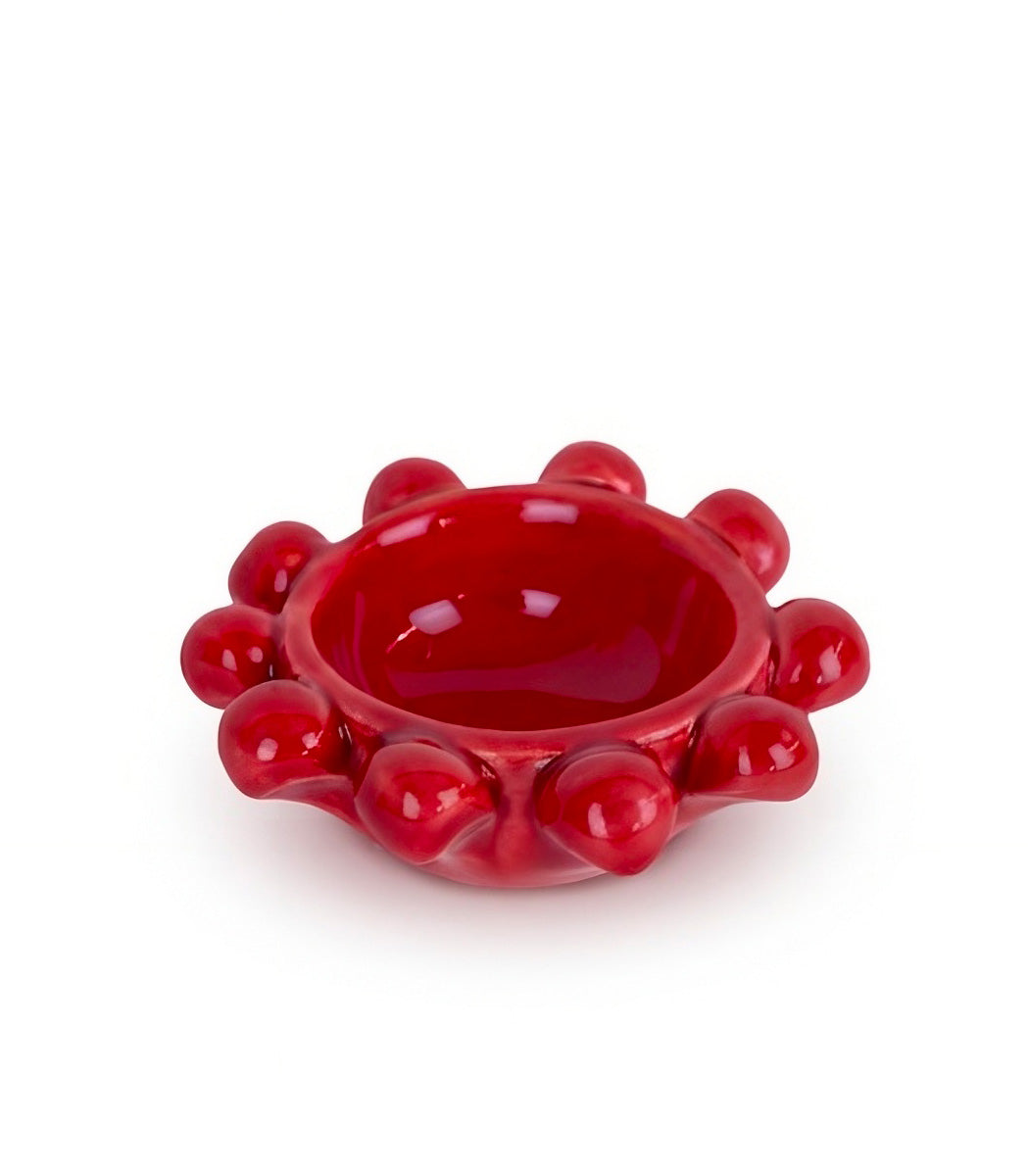 bomboniera ciotolina pigna rossa