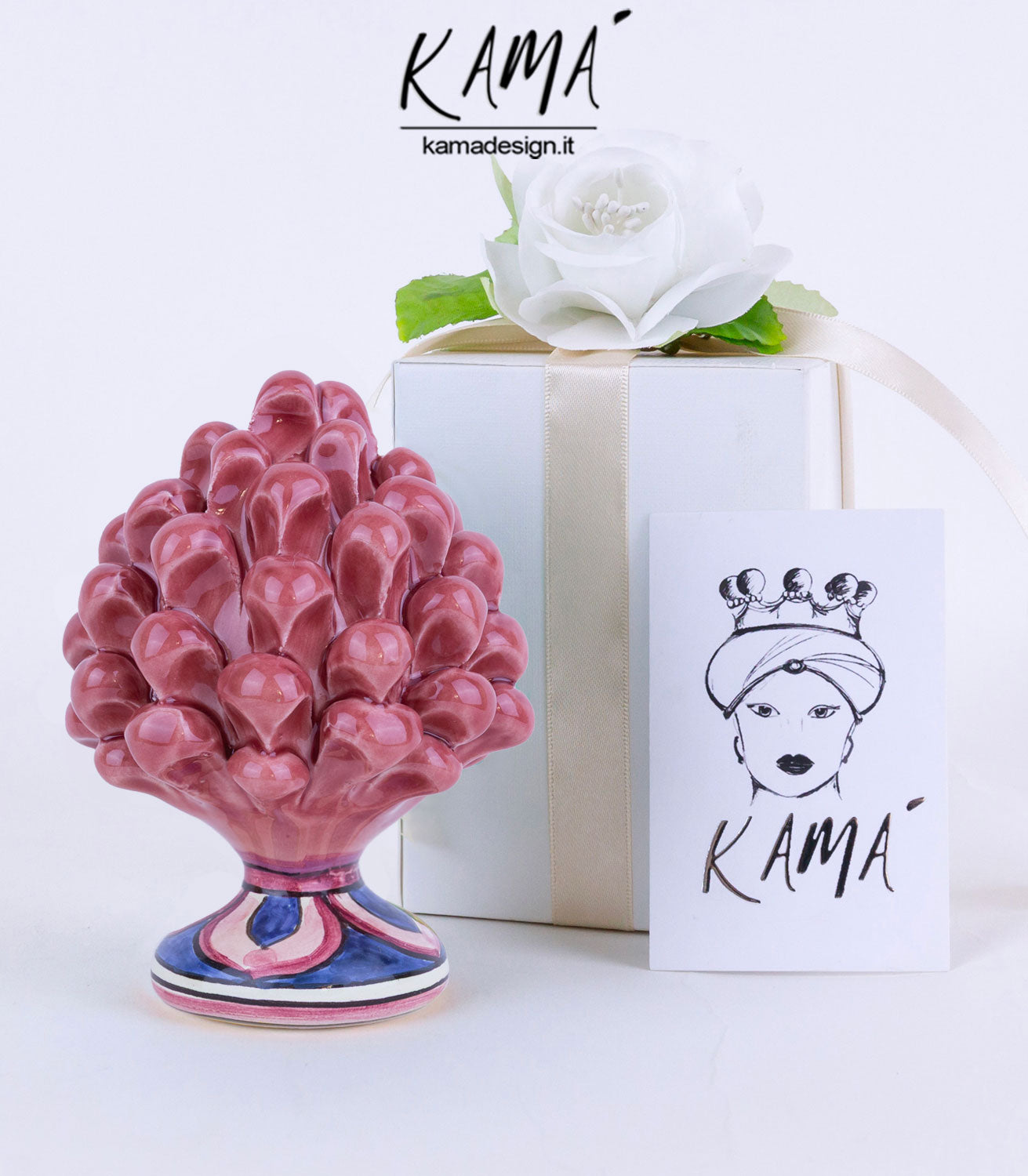 Antique Blue Pinecone Favor
