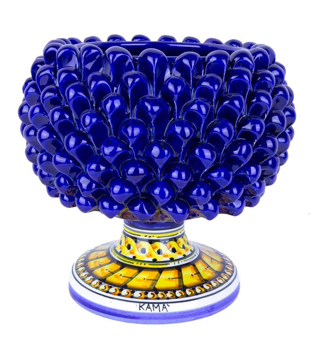 cachepot pigna blu cobalto