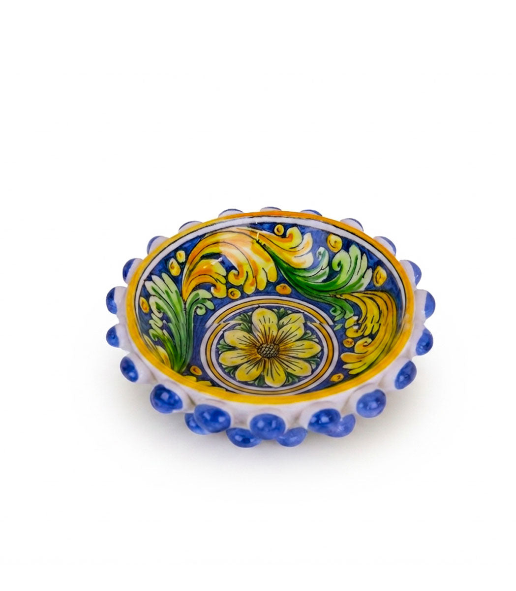 bomboniera ciotola ceramica di caltagirone decorata a mano