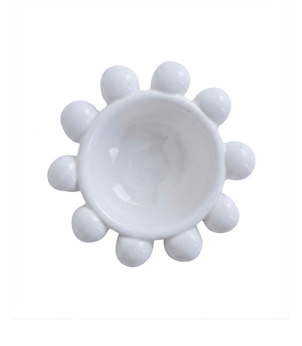 bomboniera piattino bianco ceramica