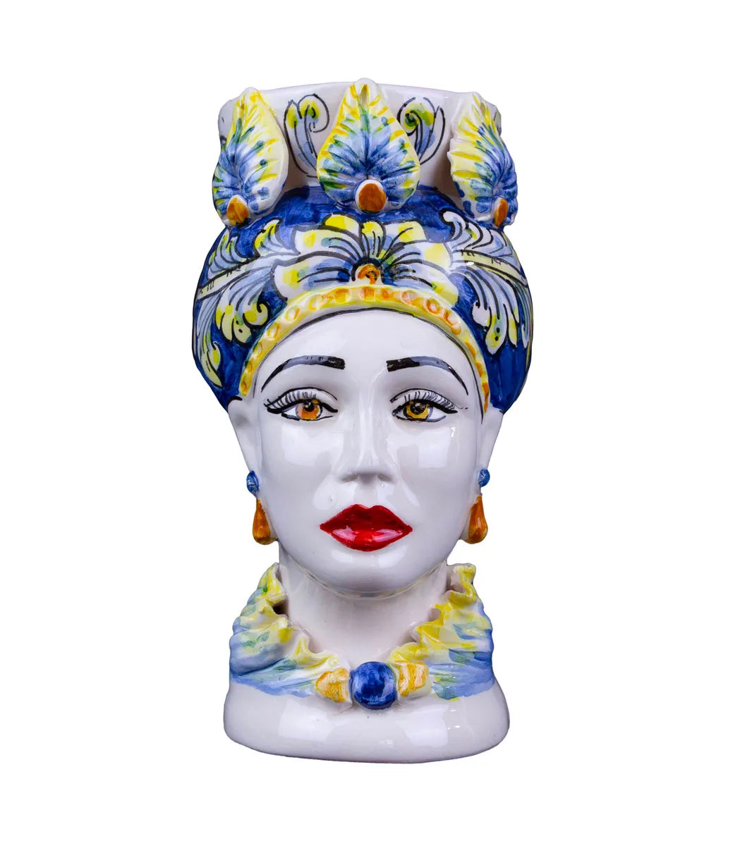 testa di moro artigianale ceramica caltagirone