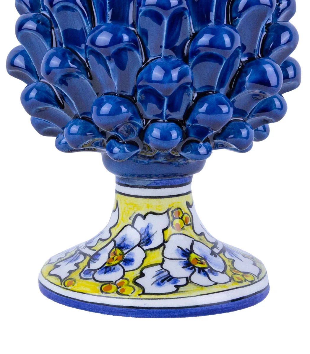 pigna ceramica blu 