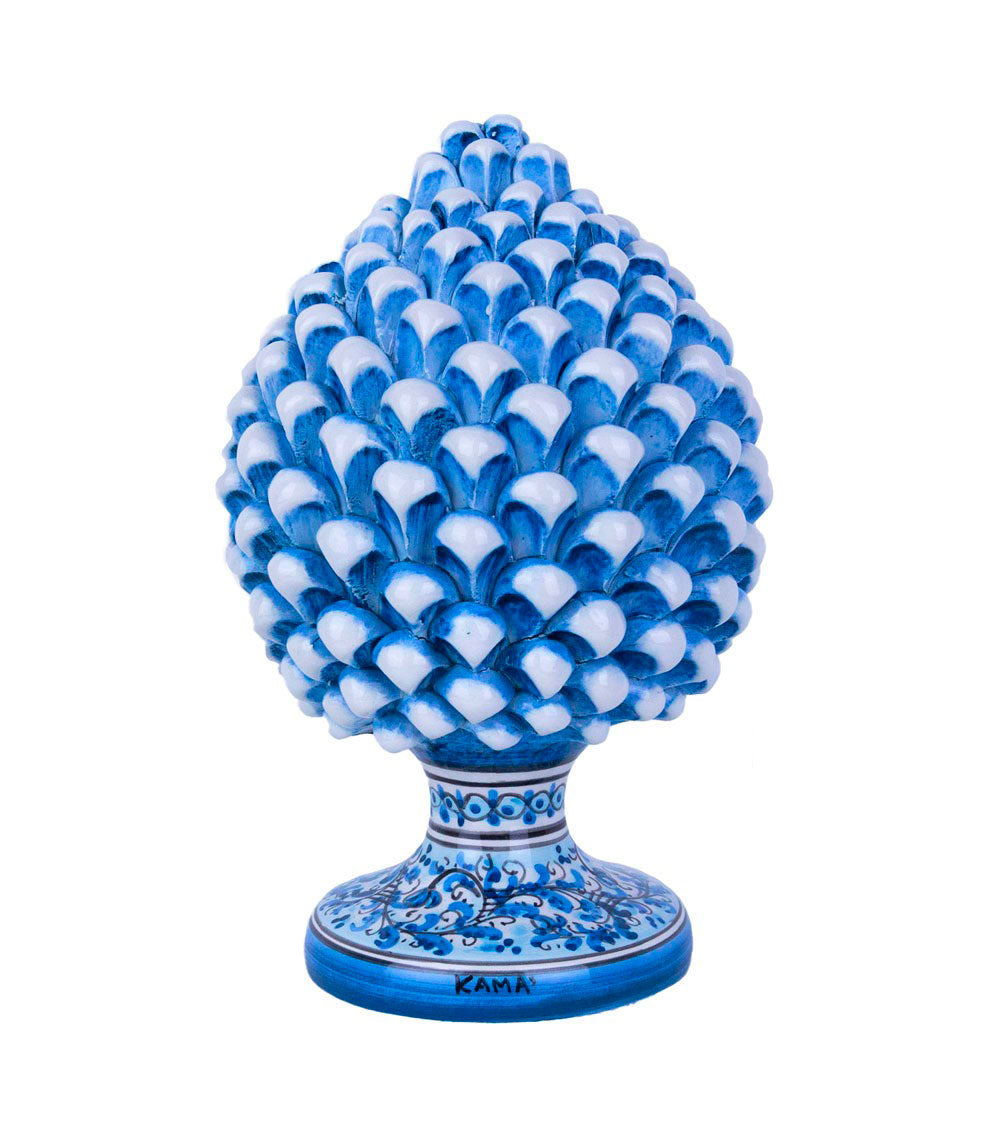 pigna azzurra ceramica caltagirone