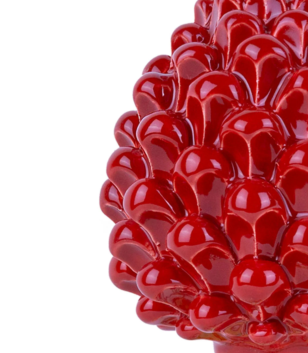 pigna ceramica siciliana rossa