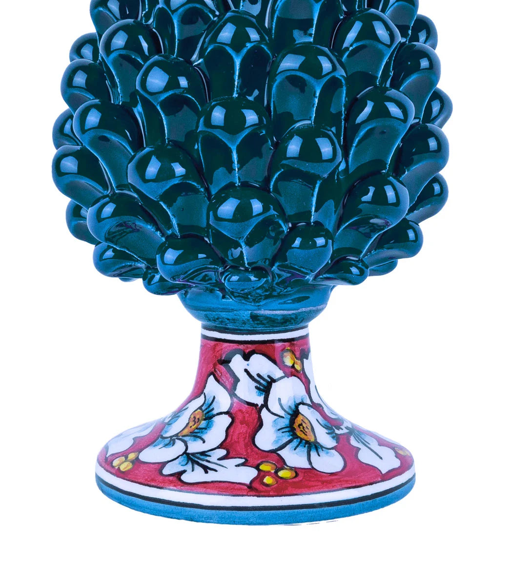 pigna ceramica blu ottanio