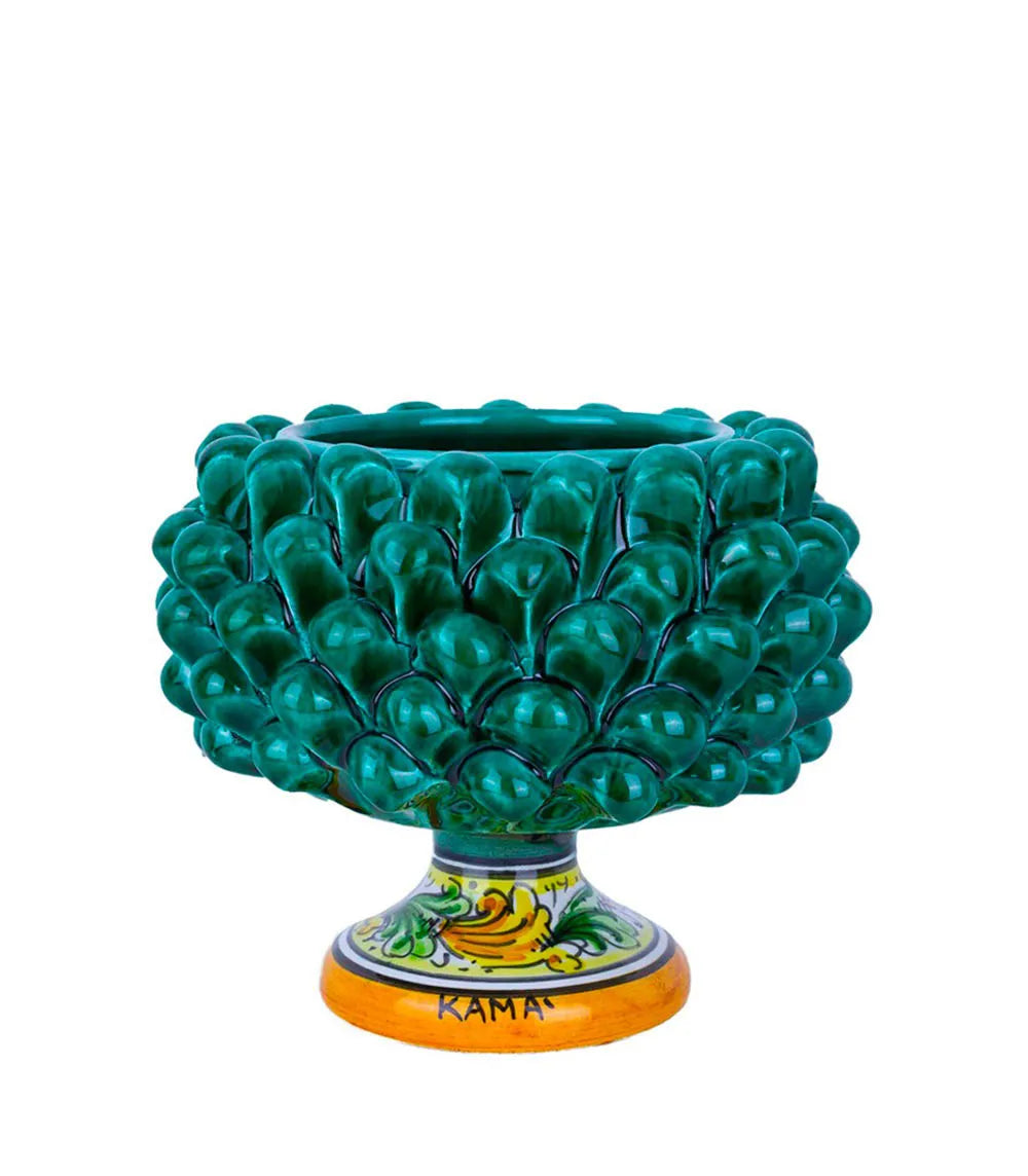 vaso pigna cachepot verde